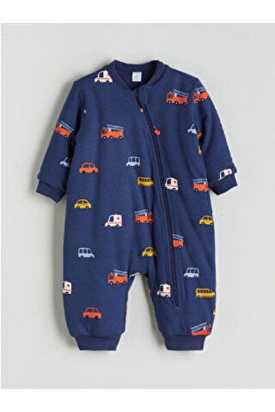 LC Waikiki LCW babyLacivert 2.5 Tog Bisiklet Yaka Uzun Kollu Erkek Bebek Uyku Tulumu