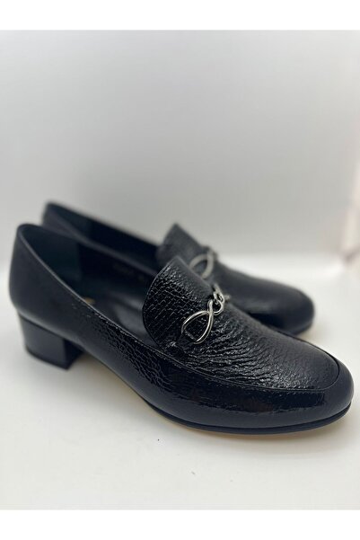 VEYİS USTA Thick Heeled Casual Stylish Genuine Leather