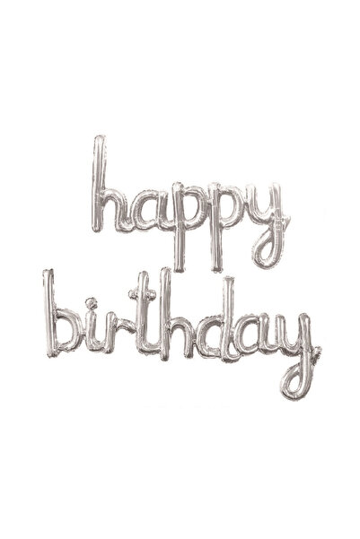 Mirific Party Ghirlandă decorativă argintie „La mulți ani” PPLM0679