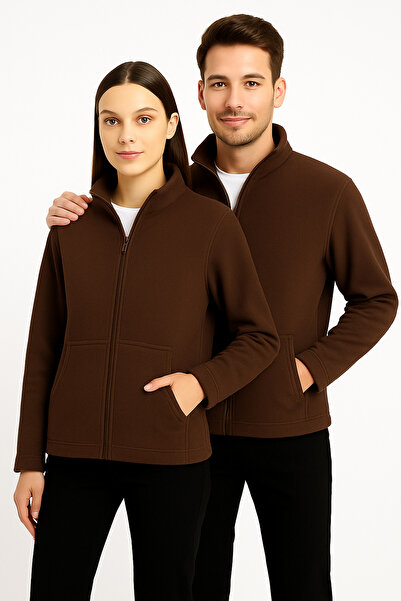 KaeLaurean Unisex Anti-Pilling Non-Pilling Standard Fit Full Zipper Cold-Proof Fleece Cardigan