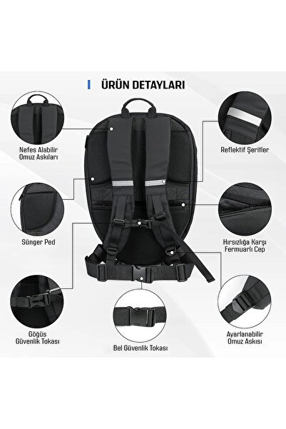 Prosev Backpack Led Knight Standard Model (36X18X48Cm)