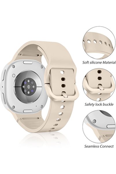 UnDePlus Samsung Galaxy Watch 8 40mm 44mm Classic 46mm Launch 1-1 Strap Sport Silicone Band