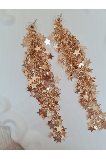 ZEYM COLLECTION Starfall Long Star Dangle Earrings