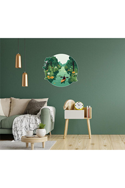 4Decor Autocolant decorativ – Lângă râu, 55 x 50 cm