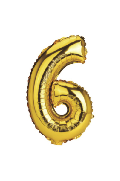 Mirific Party Balon petrecere, folie metalică, auriu, 80 cm, numărul 6