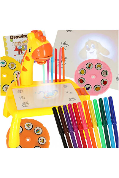 Ikonka Masuta de desenat pentru copii, Yellow Giraffe, muzicala, prevazuta cu...