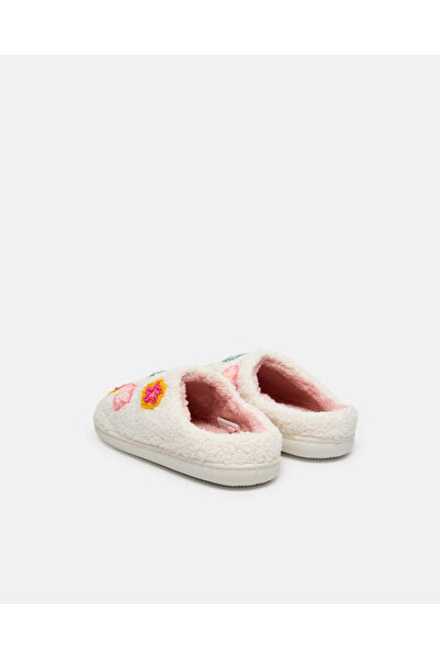 REDTAG Senior Girls Cream Floral Slipper