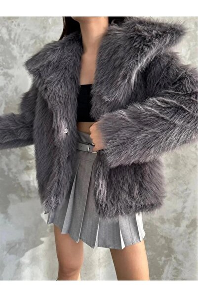 modapark.ist Women's Fur Coat with Lining