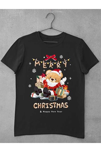 GRIZZLY SHOP.RO Tricou Femei Teddy Bear - Merry Christmas Happy New Year