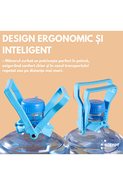 SDEPOT Set of 2 SDEPOT® handles, for large capacity cans and bottles, made of durable plastic