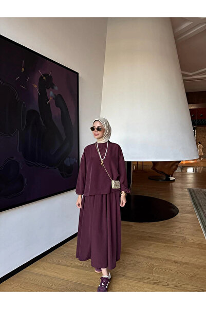 Jvelando Asel Takım |Bluz Etek Takım