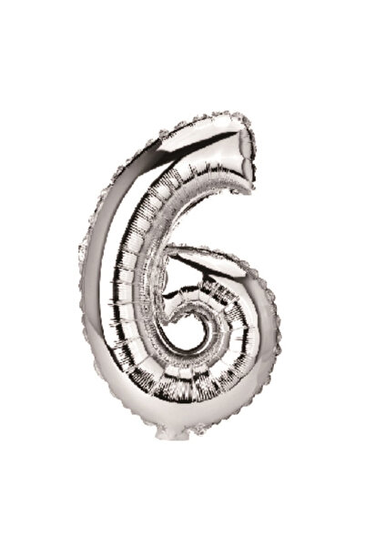 Mirific Party Balon petrecere, folie metalizată argintie, 80 cm, numărul 6