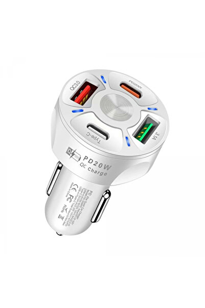 C-776 Type-C PD 20W QC 3.0 Akım Korumalı Araç Çakmaklık Hızlı Şarj