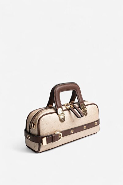 Silver Polo Silver & polo sp1258 women's handbag with logo in nut-brown