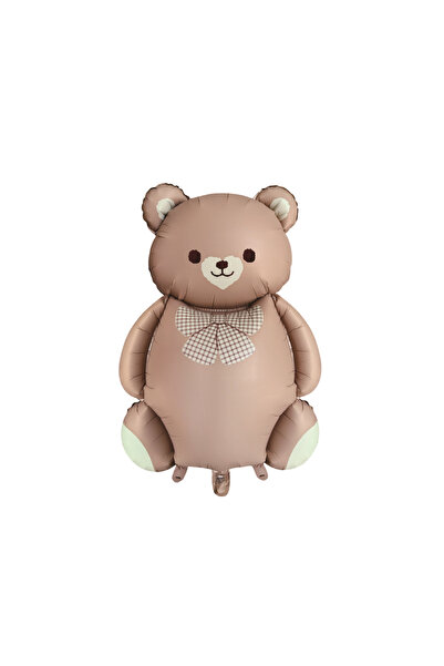 Mirific Party Brown metallic foil party balloon, 65×90 cm, teddy bear, PPLM0908