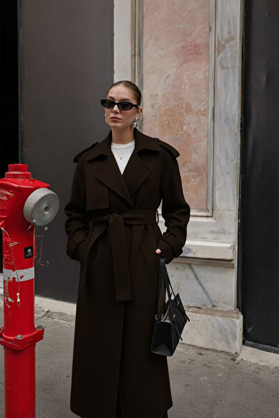 NET OF NOT Palton de damă din catifea, de calitate premium, confortabil, cu curea, cu apelți și detalii de îmbrăcăminte