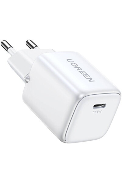 Ugreen Încărcător 15324 Nexode mini, USB-C, PD3.0, QC4.0, GaN, 20W (alb)