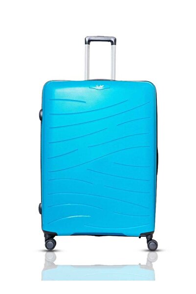 Skybags Maxx Checked Luggage - Hardside Polypropylene, TSA Lock, 28-inch, Blue