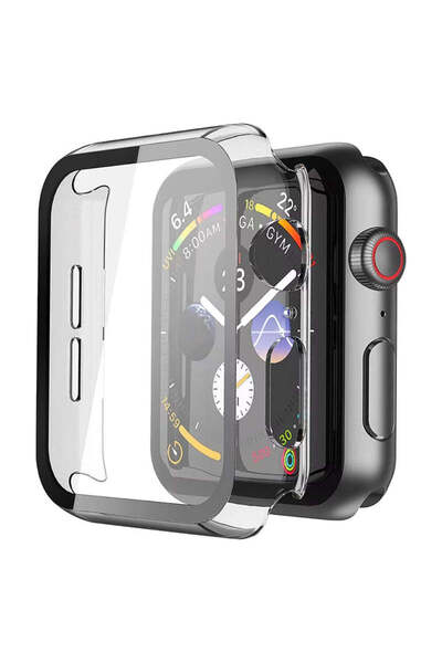 Casey Studios Husa cu Folie Apple Watch 9/8/7 - 41MM, Policarbonat Dur, Slim,...