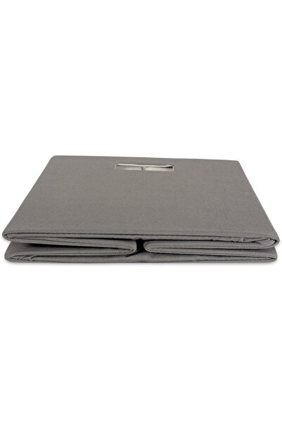 DII صندوق تخزين بولي كيوب قابل للطي، كبير، رمادي