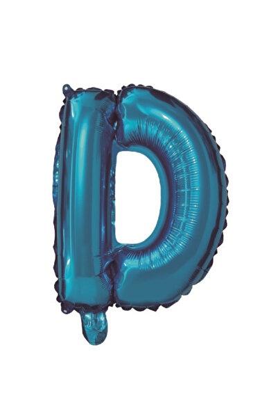 Mirific Party Balon petrecere, folie metalizată albastră, 40 cm, litera D
