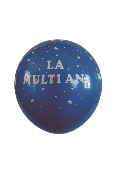 Mirific Party Party latex balloon, blue, star, "Happy Birthday", 30 cm, 20 pcs