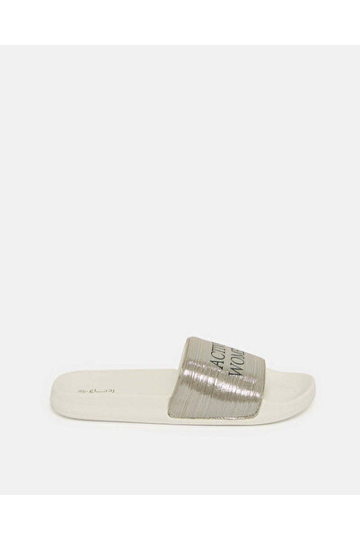 REDTAG Women Grey Printed Slide