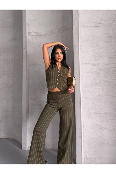 erki triko Classic Vest Trousers Bottom-Top Knitwear Set