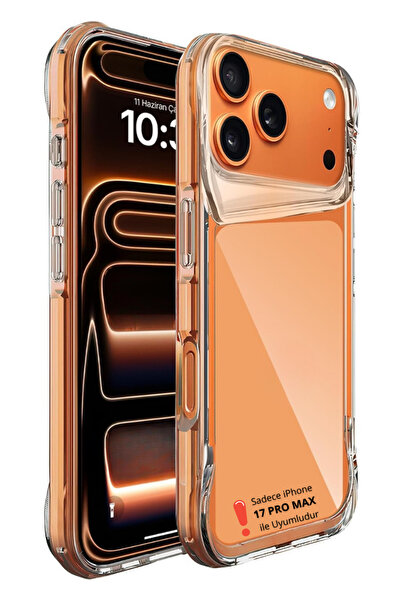 Evax iPhone 17 Pro Max Compatible Airbag Corner Protection Hard Back Soft Edg...