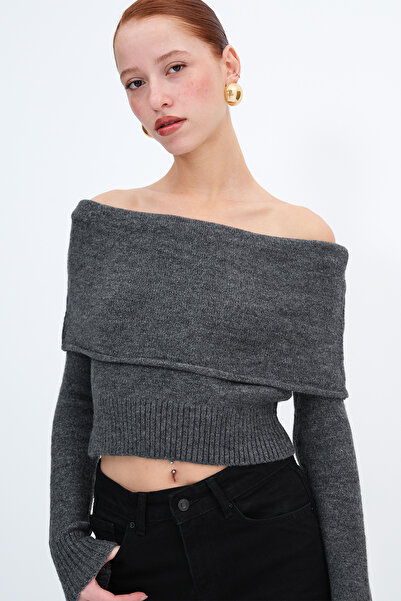 Addax Madonna Collar Knitwear Sweater K3361-B8