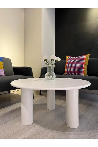 kuppdesign Linen Orta Sehpa Beyaz