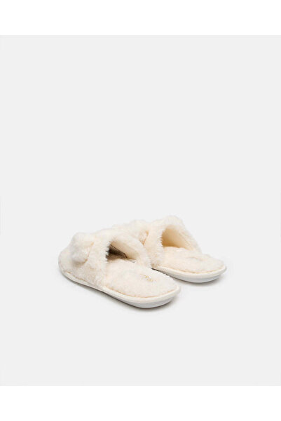 REDTAG Senior Girls White Embellished Slippers