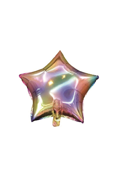 Mirific Party Balon petrecere, folie metalică multicoloră, 45 cm, stea