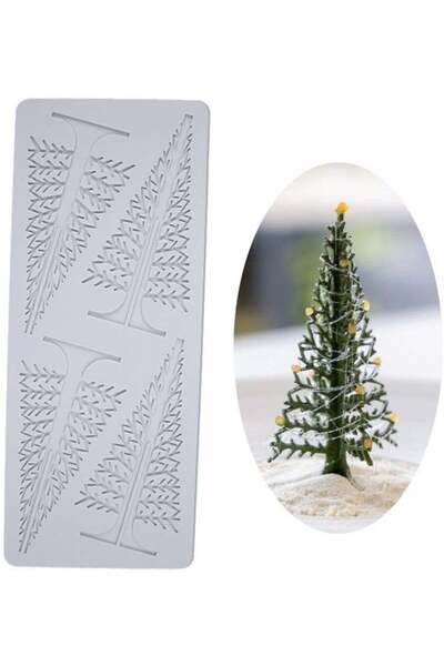 Dharst Silicone mold - Fir tree, 4 cavities - T13152