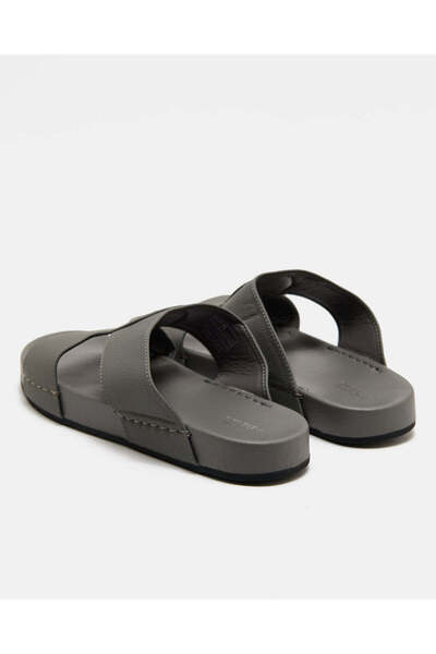 REDTAG Men Charcoal Slide Sandals