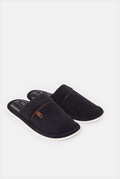 REDTAG Men Black Mule Slipper