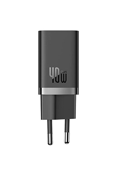 Baseus Wall Charger GaN5 40W, 2x USB C (Black)