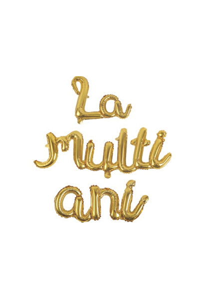 Mirific Party Ghirlandă decorativă aurie, La mulți ani, PPLM0699