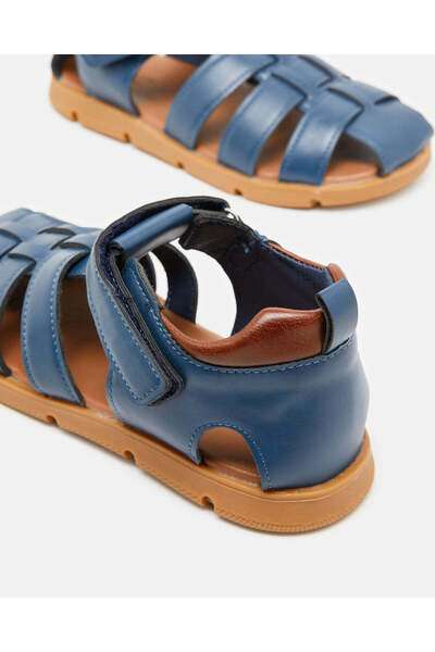 REDTAG Boys Navy Fisherman Sandals