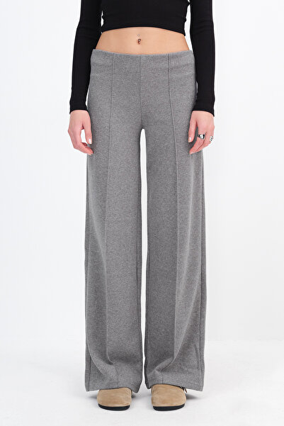 Addax Wide Leg Tracksuit with Front Stitching Detail Eşf12687