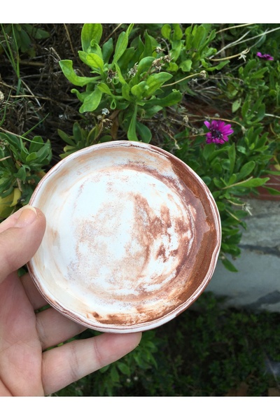 seramikanaz Marbled Patterned Turkish Coffee Cup