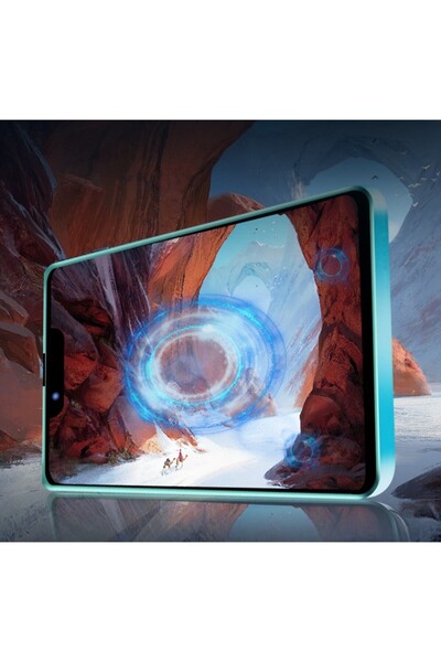 Flippy Luminous Tempered Glass Screen Protector for iPhone 14 - Green Phosphorescent Edge