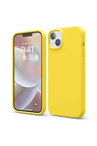 Casey Studios Husa Soft Silicone iPhone 14, Microfibra in Interior, de Protec...