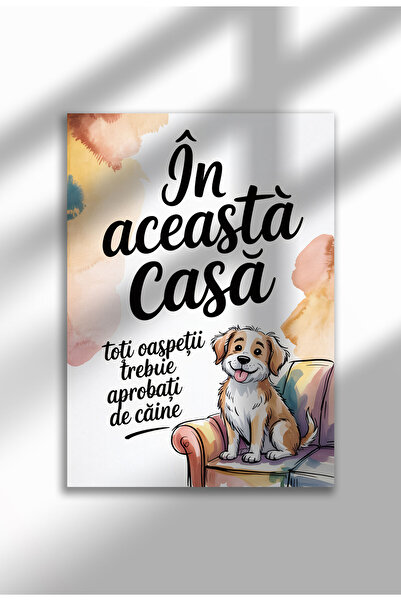 21mxm Unframed Dog Quote Canvas Poster in Romanian - Digital Print - Trebuie ...