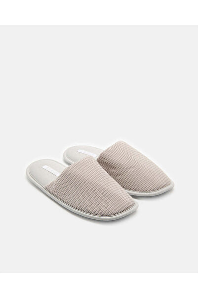 REDTAG Women Grey Textured Closed Toe Slippers