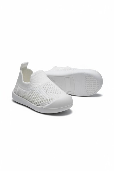 fitifitibebe Bebek İlk Adım Örgü Ayakkabı Nefes Alabilir Kaymaz Tabanlı Ortop...