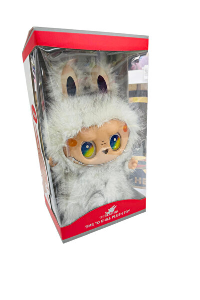 FAMEMUS ACCESSORY دمية بابا لابوبو القطيفة كبيرة الحجم بطول 40 سم في علبة خاصة