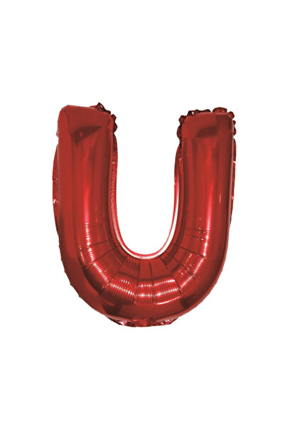 Mirific Party Party balloon, red metallic foil, 40 cm, letter U