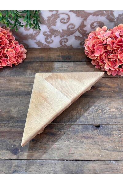 Bahar Home Bamboo Triangle Oil Stand with Ball Feet