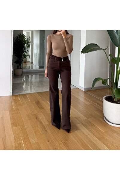 Telablanka Flared Jean - Brown